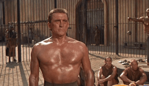 Kirk Douglas playing Spartacus, 1960